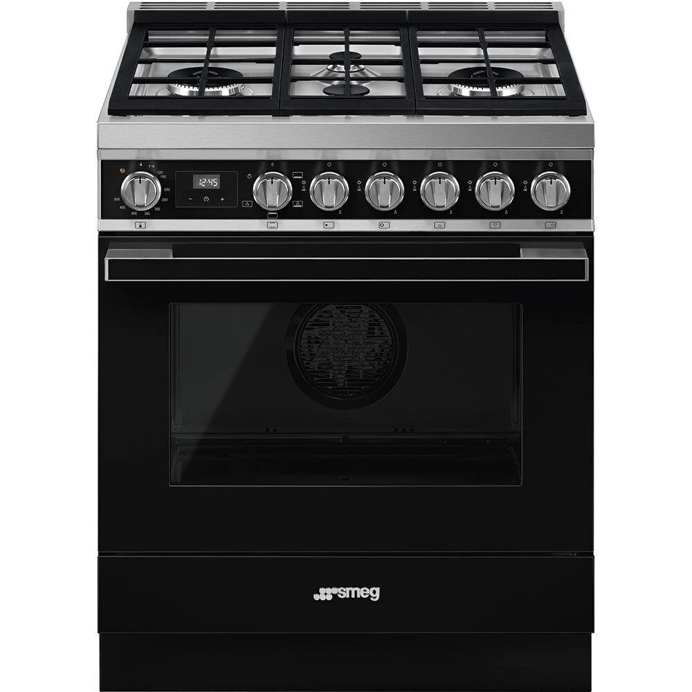 Smeg Range Black CPF30UGGBL 1 Smeg Range Black CPF30UGGBL