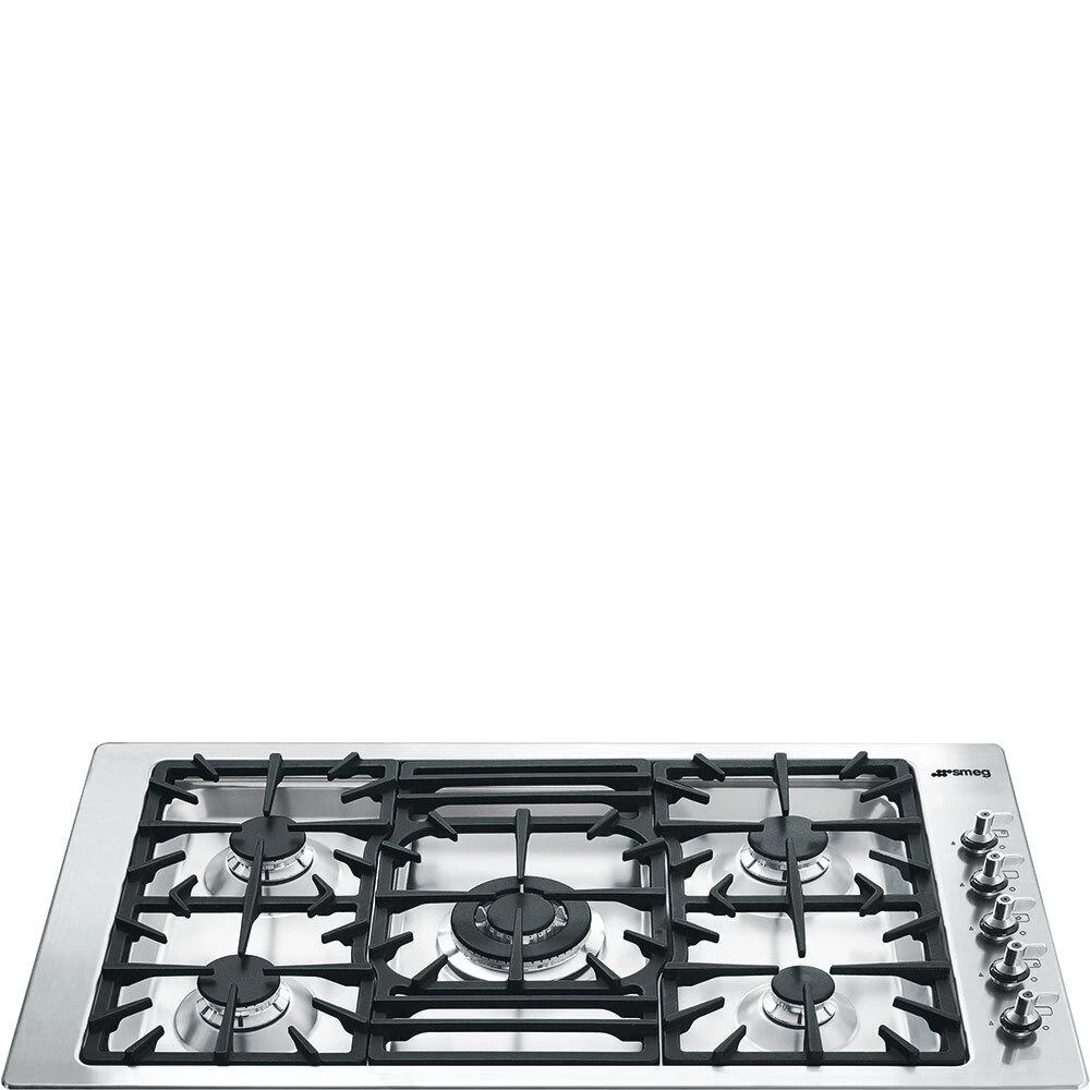 Smeg Cooktop Stainless Steel PGFU36X 1 Smeg Cooktop Stainless Steel PGFU36X